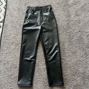 Abercrombie Vegan Leather High Waist Pants